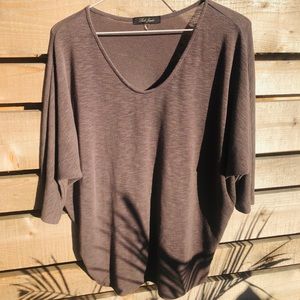 Mauve Drop Shoulder Shirt